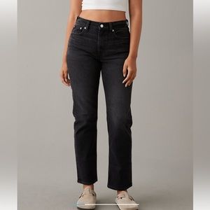 AE stretch super high waist ankle jeans